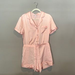 Victoria’s Secret Pink Satin Romper- Sleepwear
